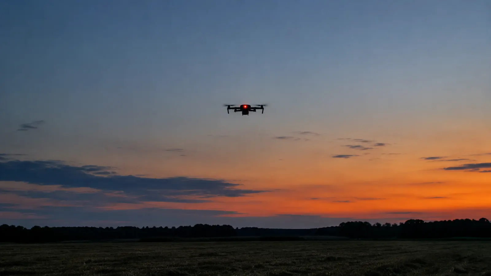 How to Fly a Drone at Dusk With a Strobe Light